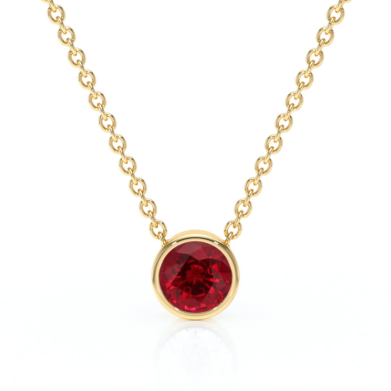 Pendentif solitaire rubis Nuit de Noces - 1