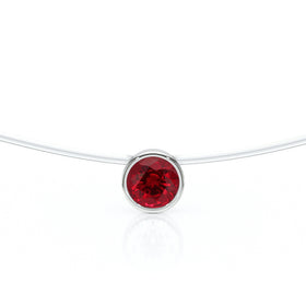Pendentif solitaire rubis Nuit de Noces - 3