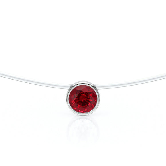 Pendentif solitaire rubis Nuit de Noces - 3