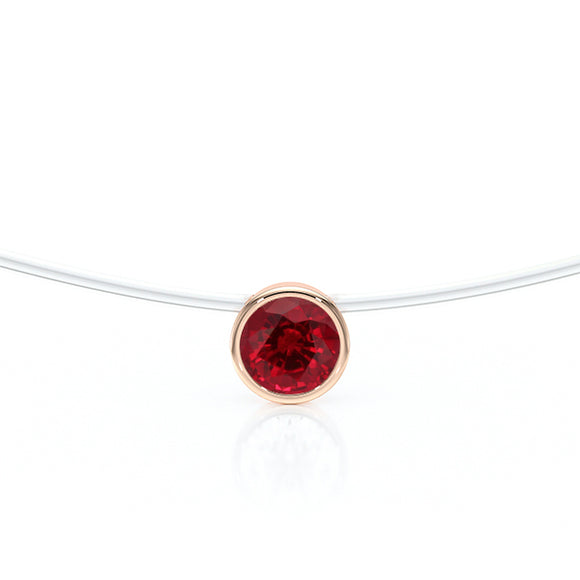 Pendentif solitaire rubis Nuit de Noces - 3
