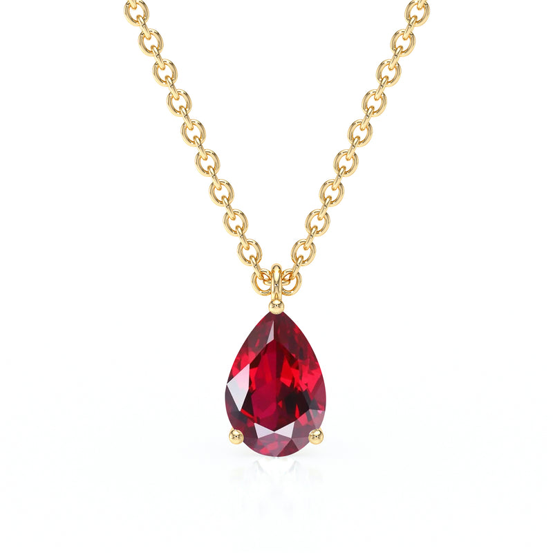 Pendentif solitaire rubis Une Promesse - 1