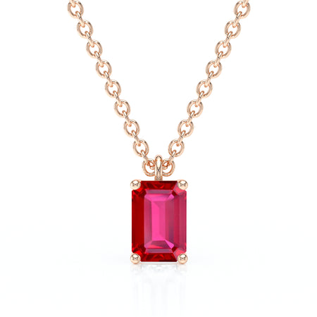 Pendentif solitaire rubis Une Promesse - 3