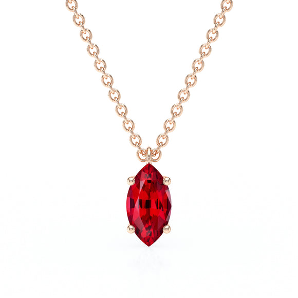 Pendentif solitaire rubis Une Promesse - 4