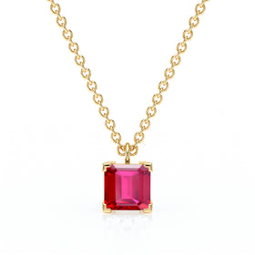 Pendentif solitaire rubis Une Promesse - 5