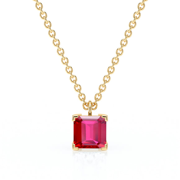 Pendentif solitaire rubis Une Promesse - 5