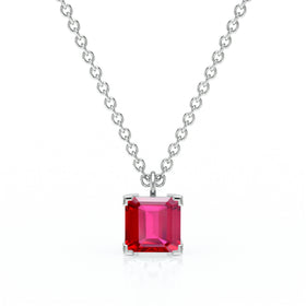 Pendentif solitaire rubis Une Promesse - 5
