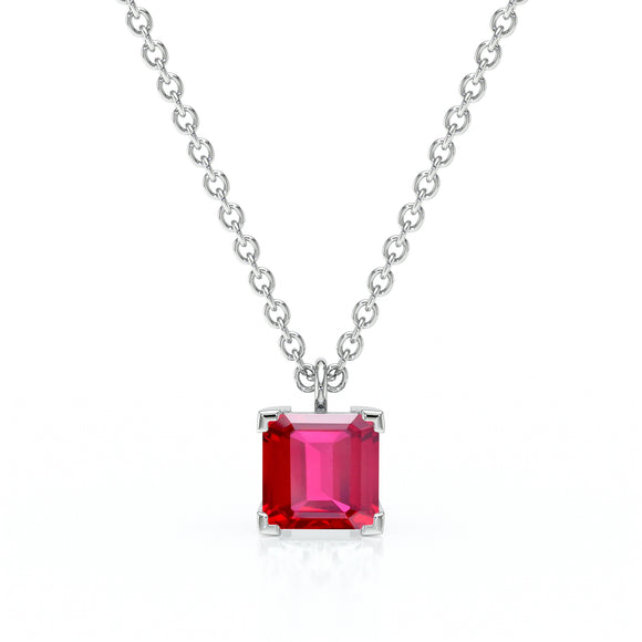 Pendentif solitaire rubis Une Promesse - 5