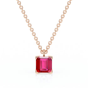 Pendentif solitaire rubis Une Promesse - 5