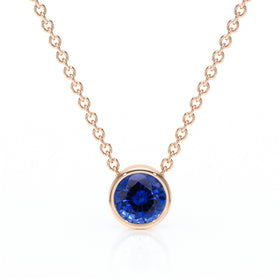 Pendentif solitaire saphir Nuit de Noces - 1