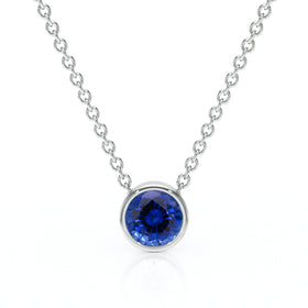 Pendentif solitaire saphir Nuit de Noces - 1