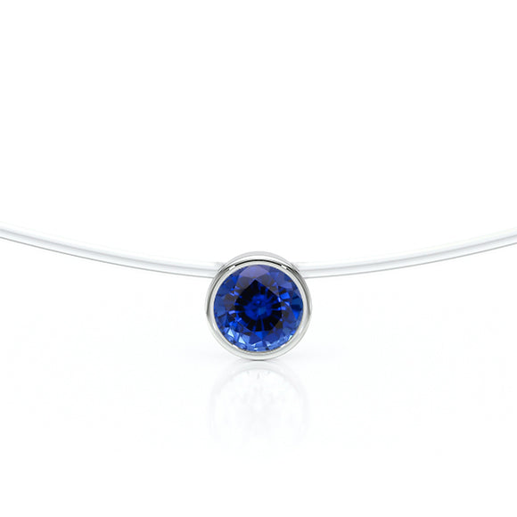 Pendentif solitaire saphir Nuit de Noces - 3
