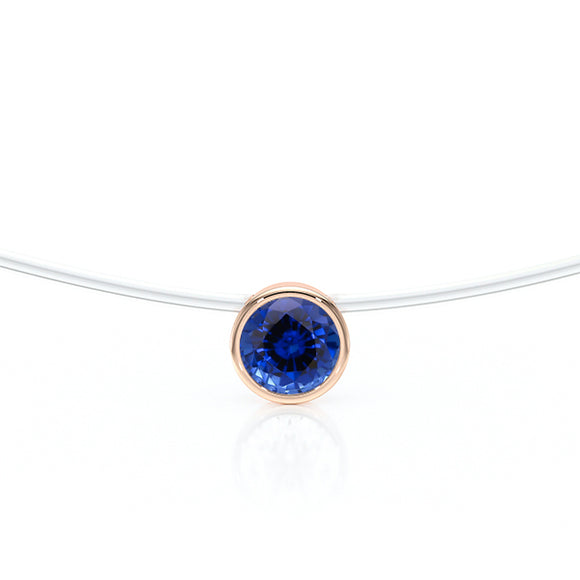 Pendentif solitaire saphir Nuit de Noces - 3