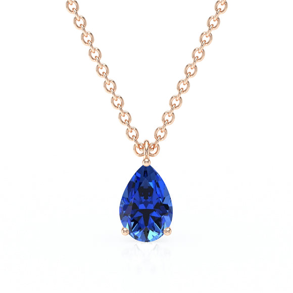 Pendentif solitaire saphir Une Promesse - 1