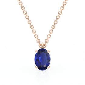 Pendentif solitaire saphir Une Promesse - 2