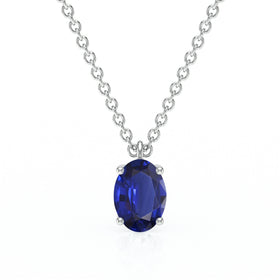 Pendentif solitaire saphir Une Promesse - 2