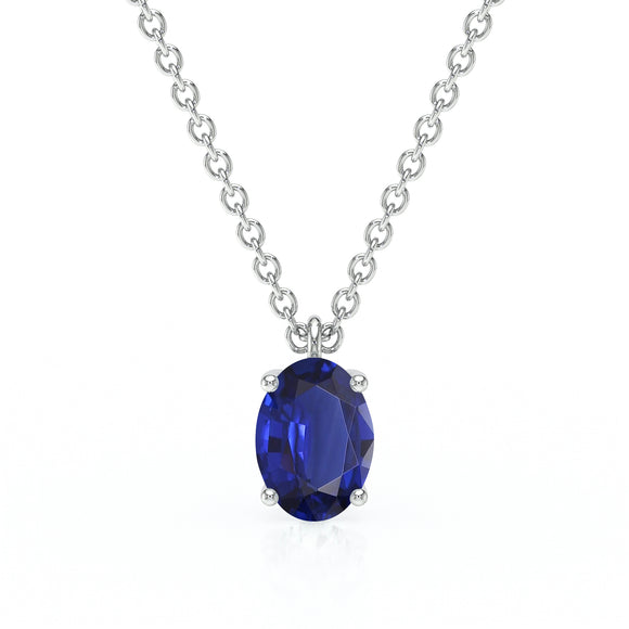 Pendentif solitaire saphir Une Promesse - 2
