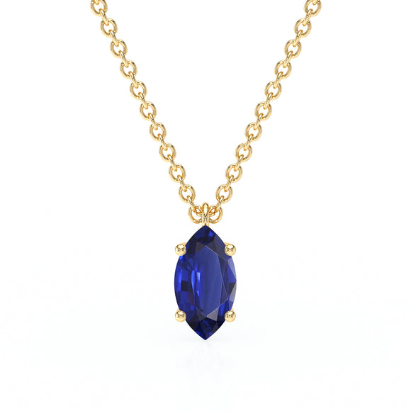 Pendentif solitaire saphir Une Promesse - 4