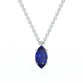 Pendentif solitaire saphir Une Promesse - 4