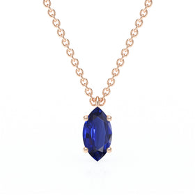 Pendentif solitaire saphir Une Promesse - 4