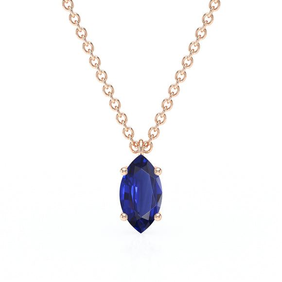 Pendentif solitaire saphir Une Promesse - 4