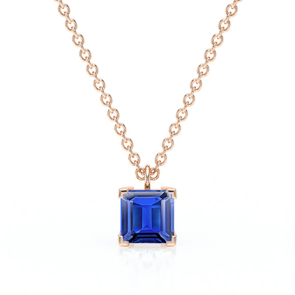 Pendentif solitaire saphir Une Promesse - 5