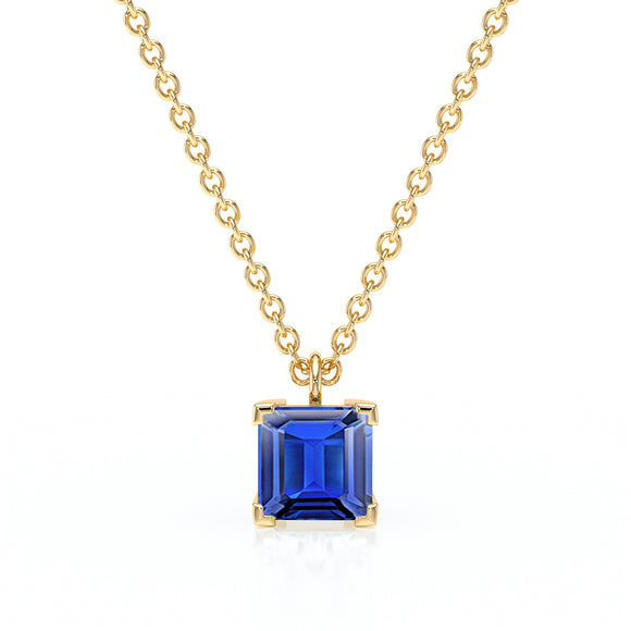 Pendentif solitaire saphir Une Promesse - 5