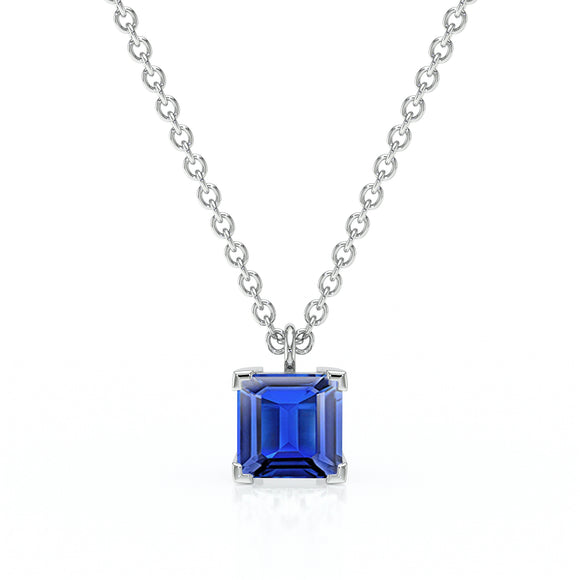 Pendentif solitaire saphir Une Promesse - 5