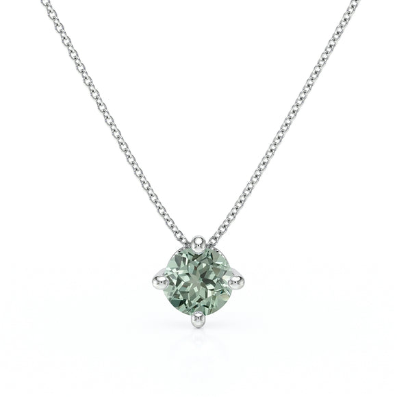 Pendentif solitaire saphir vert Lune de Miel - 3