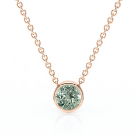 Pendentif solitaire saphir vert Nuit de Noces - 1