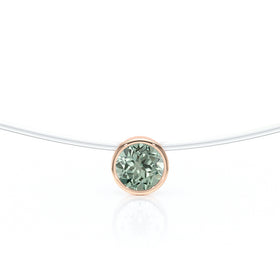 Pendentif solitaire saphir vert Nuit de Noces - 3