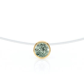 Pendentif solitaire saphir vert Nuit de Noces - 3