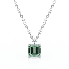 Pendentif solitaire saphir vert Une Promesse - 5