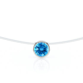 Pendentif solitaire topaze Nuit de Noces - 3