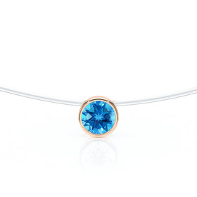 Pendentif solitaire topaze Nuit de Noces - 3