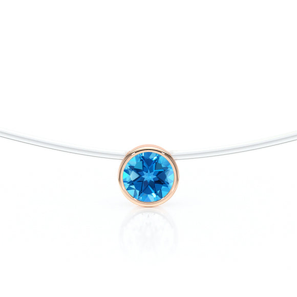 Pendentif solitaire topaze Nuit de Noces - 3