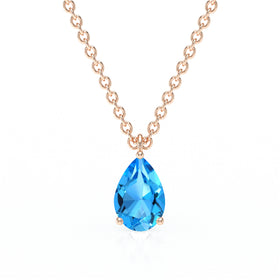 Pendentif solitaire topaze Une Promesse - 1