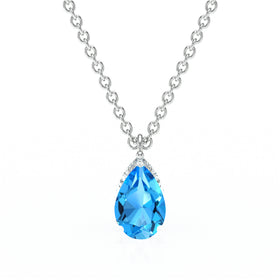 Pendentif solitaire topaze Une Promesse - 1