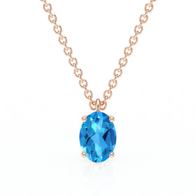 Pendentif solitaire topaze Une Promesse - 2