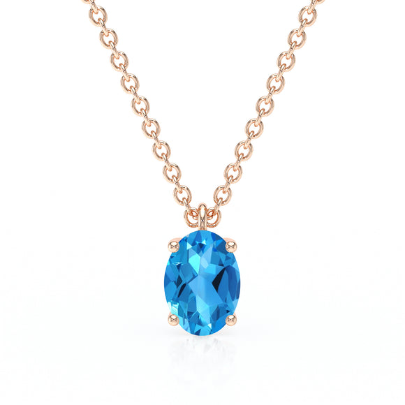Pendentif solitaire topaze Une Promesse - 2