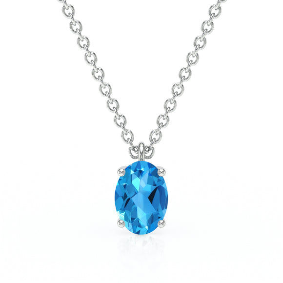 Pendentif solitaire topaze Une Promesse - 2