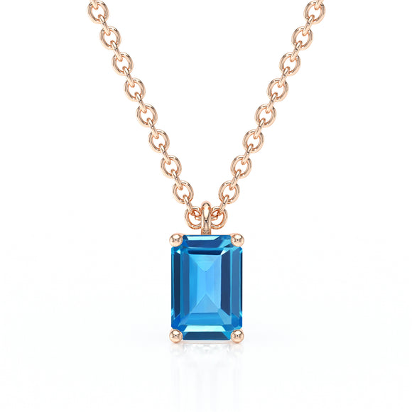 Pendentif solitaire topaze Une Promesse - 3