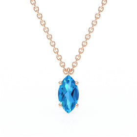 Pendentif solitaire topaze Une Promesse - 4