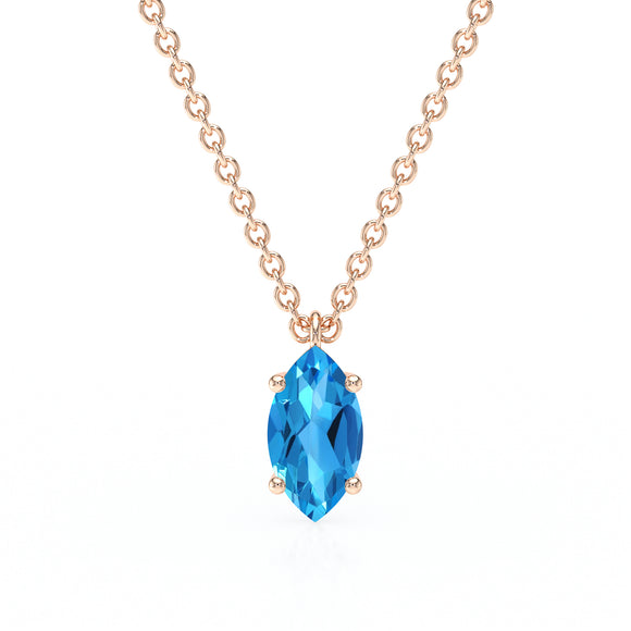 Pendentif solitaire topaze Une Promesse - 4