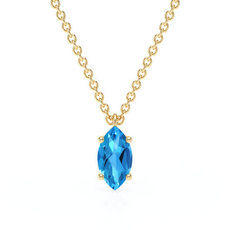 Pendentif solitaire topaze Une Promesse - 4