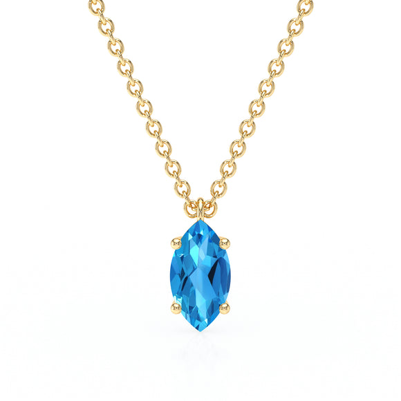 Pendentif solitaire topaze Une Promesse - 4