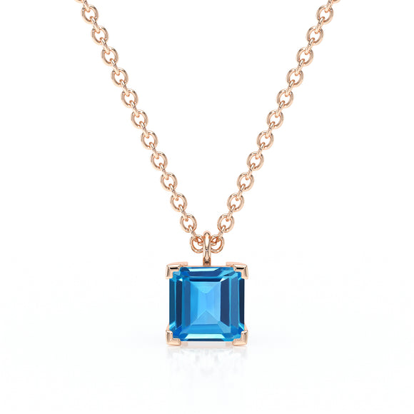 Pendentif solitaire topaze Une Promesse - 5