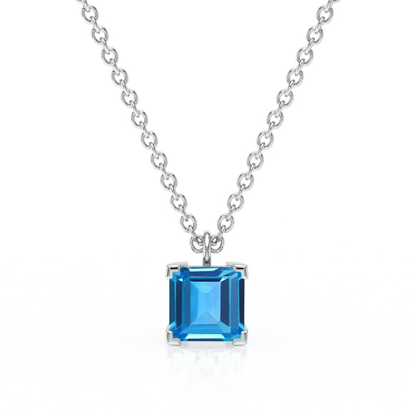 Pendentif solitaire topaze Une Promesse - 5
