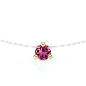 Pendentif solitaire tourmaline Lune de Miel - 10