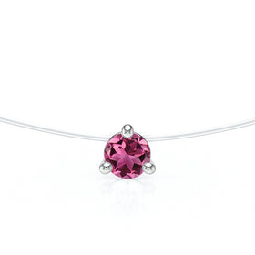 Pendentif solitaire tourmaline Lune de Miel - 10