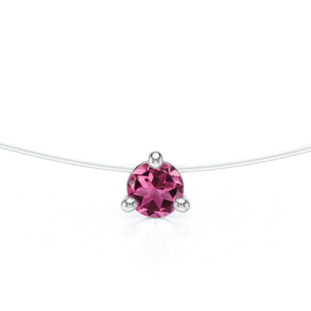 Pendentif solitaire tourmaline Lune de Miel - 10
